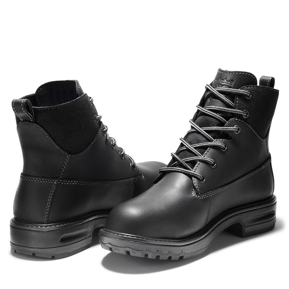 Timberland Μποτακια Εργασίας Γυναικεια Μαυρα - Pro® Hightower 6” Alloy Toe - Greece 6849730-GL